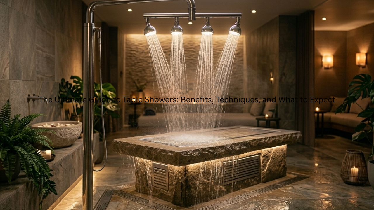What is A Table Shower: Benefits, Techniques, and What to Expect